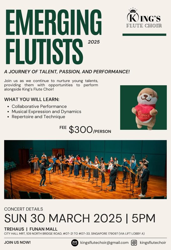 Emerging Flutists 2025 poster