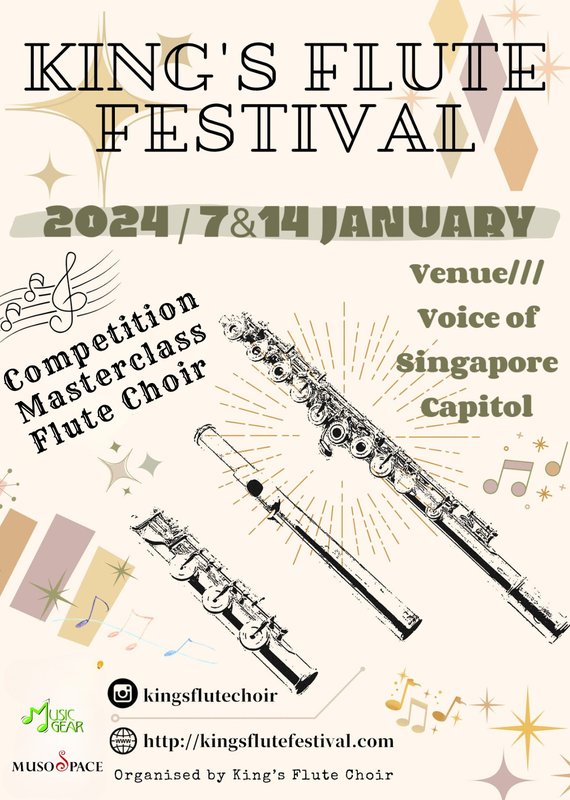 King's Flute Festival 2024 poster
