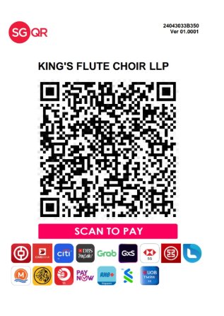 PayNow QR code — King's Flute Choir UEN T24LL0440F